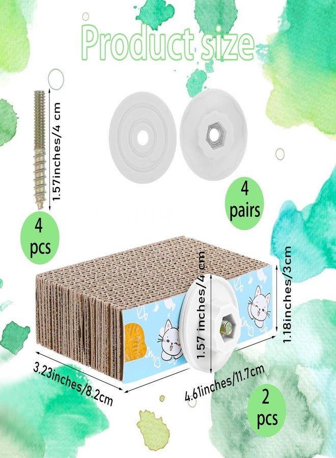ElevateTech 2 PCS Bird Chew Toy Parrot Cage Perch Cardboard Platform Bird Paw Grinding Stand for Cage Birds Resting Platform Stand Parrot Playground Exercise Toys ParakeetsCage Accessories - Image 2